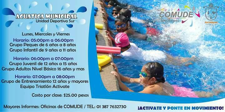 CLASES DE NATACIÓN,JOCOTEPEC JAL.