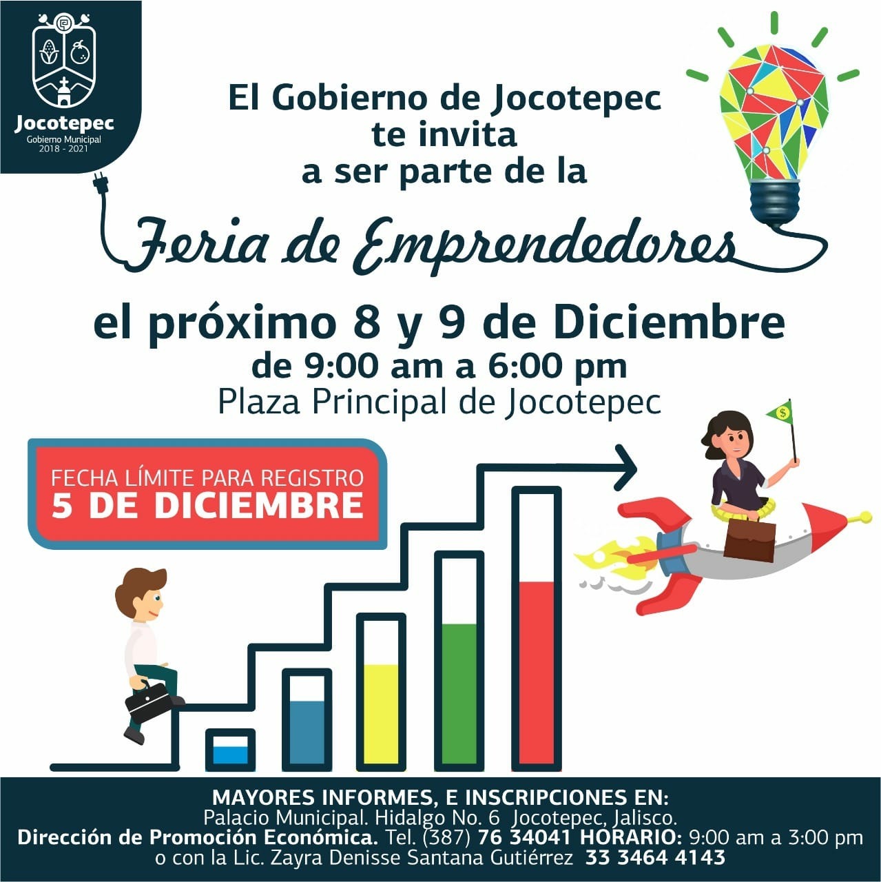 Feria de Emprendedores,plaza Principal de Jocotepec